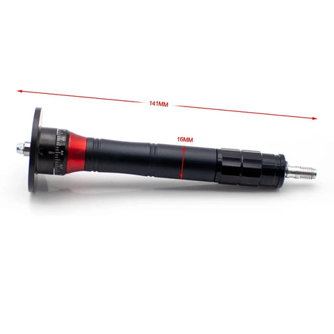 Mini Pneumatic Chamfering Tool with adjustable depth, handheld deburring machine, size 141MM x 16MM for metal edge beveling.