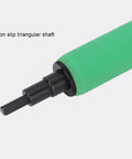 Blind Rivet Removal Tool Kit For 1/4 Inch Drills, Built For Fast, No Hassle Rivet Popper Action, Universal Compatibility With Pneumatic Or Electric, Includes Guide And Five High Speed Threaded Bits That Precisely Fit 1/8 Inch Rivets. Non-slip triangular shaft tip