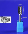 Solid Carbide Milling Cutter With 6mm Shank A Type Metal Grinding Head Polishing Tool For Wood Plastics And Other Soft Materials Engraving Durable Pro Grade Engraving Bit A1020M06 in blue holder