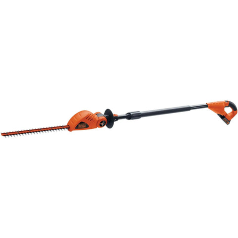 20V Max Cordless Pole Hedge Trimmer With 18-Inch Dual-Action Blade displayed in full length view.