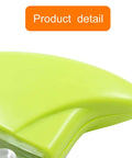 BokWin 5-piece veggie cutter set lime green plastic handle front view