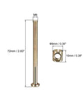 M6 Hex Socket Head Cap Screws And Barrel Nuts Set For Wood Furniture Assembly Zinc Plated Carbon Steel 70 To 110 Millimeter Length Includes Bolts And Nuts