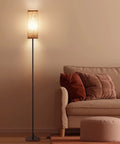 Modern LED Floor Lamp With 3 Color Temperatures Adjustable Brightness For Living Room And Bedroom Cozy Reading Light Standing Lamp Built For A Dope Office Decor Vibe in living room with sofa