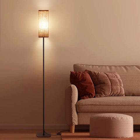 Modern LED Floor Lamp With 3 Color Temperatures Adjustable Brightness For Living Room And Bedroom Cozy Reading Light Standing Lamp Built For A Dope Office Decor Vibe in living room with sofa