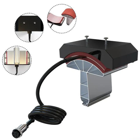 Fast Heating Cap Press Pad Element for Hat Heat Press Machine, 5.5x3 in, aluminum iron silicone with 110V power.