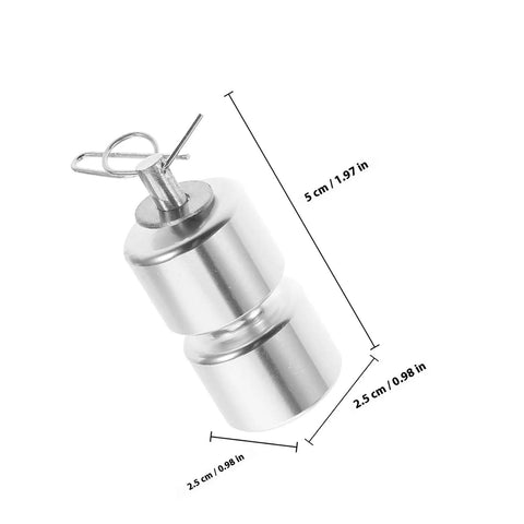 Trailer Tailgate Lifting Assist Rollers Kit With Aluminum Alloy Rollers Pins And Washers Smooth Lift Silver 2 Piece Set