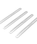 Stainless Steel Flat Mending Plate 4 Pack With Single Slot Adjustable Repair Brackets Smooth Brushed Finish For Wood Furniture Reinforcement