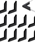 Kick Those Dull Scratches Straight To The Trash With These Heavy Duty Black Plastic Corner Protectors And L Shaped Bumpers Made To Keep Your Frames Mirrors And Glass Secure, 100 pack, 1.38in size.