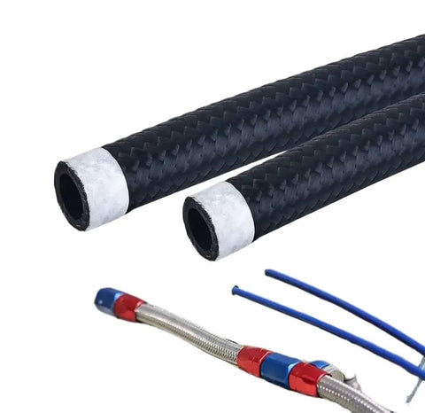 Get Your Ride Fueling Smooth With This 20 Foot Universal 6AN Braided Oil Line Kit Featuring Stainless Steel Nylon Weave And Swivel Ends That Are Total Game Changers For Any Car Or Truck Fuel System Needing Quick Repairs Upgrades. 20 ft braided fuel hose with swivel ends