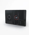 Slick Black Tesla Model 3 And Model Y Key Card For Hella Secure Vehicle Access, detailed card design showing access method.