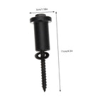 Premium Sliding Barn Door Hardware Kit With Carbon Steel Spacers Wall Track Connectors And Heavy Duty Barn Door Bar screw component.