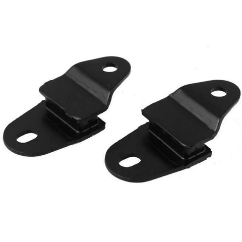 Kick Exhaust Muffler Mounting Kit With Durable Hangers Heavy Duty O-Rings And Springs For Yamaha Banshee YFZ350 Years 87 To 06, black pair