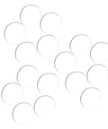 16 Pack Rubber Feet For Glass Furniture Grippy Cushions Dots Soft Spacer Pads for Glass Table Tops and Wood Furniture Protection