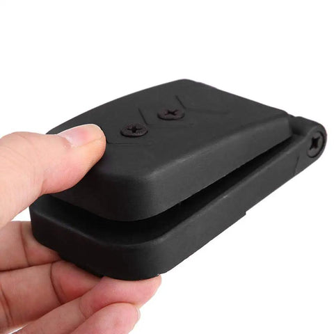 Universal Motorcycle Pedal Rubber Cover for Foot Accelerator and Throttle, durable grippy pedal pad in hand