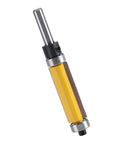 Top Notch Flush Trim Router Bit With Sharp Cutting Edge For Smoother Woodworking And Pattern Finishing Jobs Featuring One And A Half Inch Blade Size Perfect For MDF, Solid Wood Or Plywood Projects.