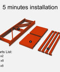 Heavy Duty Four Tier Steel Storage Rack Built To Handle Everyday Clutter For Garage Home Office Setup Quick Adjust Height Settings Heavy Gauge Metal Shelving Unit For Books Gear And Stash parts list for installation.