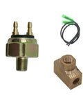 PNEUGO low-pressure hydraulic brake light switch with brass tee fitting and wiring harness (3-piece)