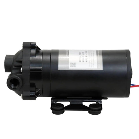 Kick Your Home Water Up A Notch With This Heavy Duty 400 Gpd Self Priming Ro Booster Pump side view with black finish.