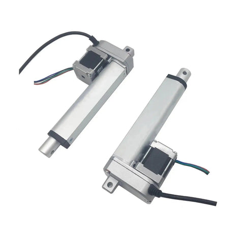 Straight Up Heavy Duty Linear Actuator With Stepper Motor Dc Electric 50 To 500 Mm Stroke smooth operation, aluminum housing, dual actuator design.