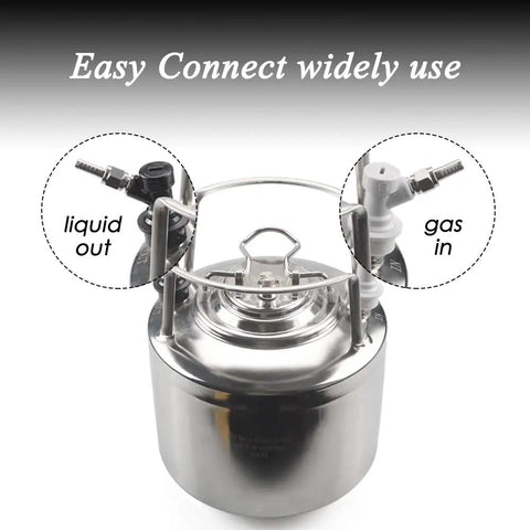 Ball Lock Keg Disconnect Quick Disconnect Set With Swivel Nuts And Hose Clamps For Homebrewing Gas And Liquid Connectors Easy Connect Design Includes 5/16 And 3/16 Inch Sizes Durable PBT And Stainless Steel Build, ball lock keg with liquid out and gas in disconnects