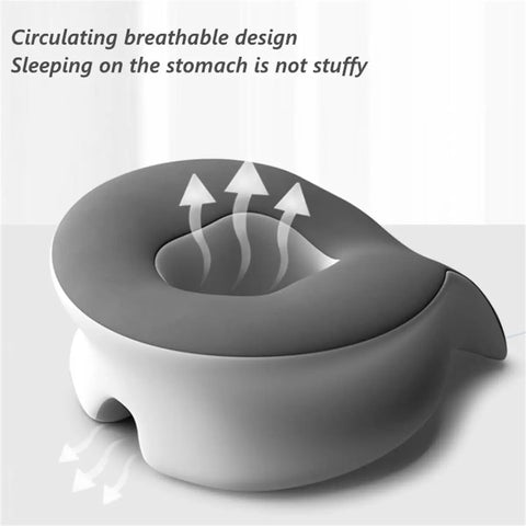 Ergonomic Charcoal Memory Foam Chest Support Pillow For Naps And Sleep On The Go with breathable design