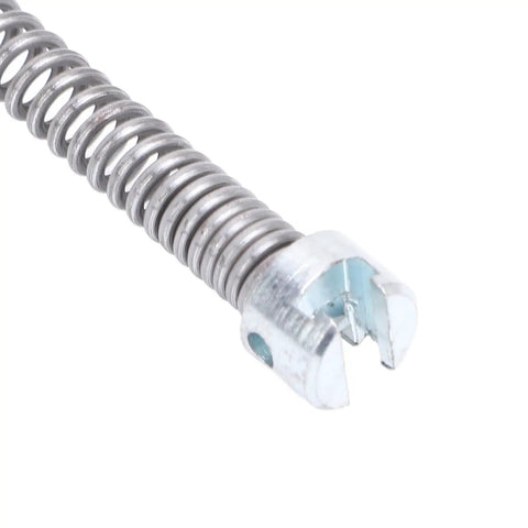 Heavy Duty Manganese Steel Drain Auger Snake Cable Tough As Nails To Bust Kitchen Sink And Bathtub Blockages Fast close-up of gripping claw.