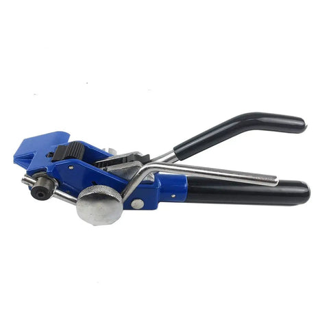 Stainless Steel Banding Tool For Strapping Tensioner And Crimping Cutter, side view of hand guided tool for cable ties