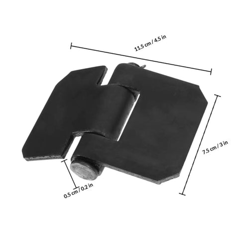 Beefy Weld-On Steel Trailer Hinges 2 Pack Heavy Duty Gate And Door Hinges For Dump Trailers with dimensions 11.5x7.5x0.5 cm