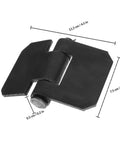 Beefy Heavy Duty Weld On Door Hinges 2 Pack for Large RVs and Metal Gates Thickened Gate Hinges with Removable Axle, dimensions shown