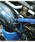 Spectre Performance 8711 vacuum sensor adapter kit installed in engine bay; blue silicone hose with black adapter.