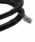 Close-up of the Double Wire Feeding Hose for Laser Welding Handheld Weld Head, connecting end visible, 5M spring hose