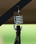 Close-up of Two Pack Heavy Duty 800 Lbs Capacity 4 Inch Spring Hammock Chair For Porch Swing Suspension Hangers in use.