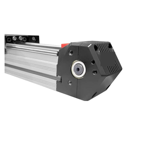FPB50 CNC Linear Motion Guide Belt Driven Motorized Table for 3D Printer Builds close-up of assembly component with precision design.