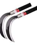 Two Pack Manganese Steel Weeding Sickle Set For Easy Yard Work, Weed Cutting And Harvesting, Durable Grass Cutter With Ergonomic Handle
