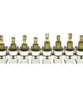 Set of Brass 16mm Shaft Push Push Guitar Potentiometer A500K With American Thread Shaft, Audio Linear Taper Pot