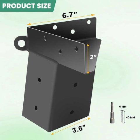 Built To Last Tough As Nails 4x4 Deer Stand Brackets Four Pack For Outdoor Hunting Platforms Elevate Your Blind With Steel Elevator Brackets Built To Endure And Sturdy For Deer Shacks Tree Houses And Observation Decks