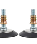 Adjustable Leveling Pads For Cabinets And Furniture, Heavy Duty Feet With T-Nut Slides, 10 Pack in focus showing threaded body.
