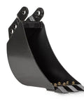 Beefed Up 10 Inch Front And Backhoe Bucket With Replaceable Carbon Steel Teeth And Hydraulic Tilt For Excavators