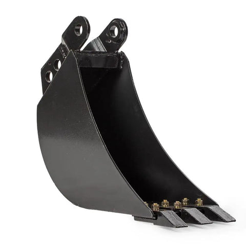Beefed Up 10 Inch Front And Backhoe Bucket With Replaceable Carbon Steel Teeth And Hydraulic Tilt For Excavators