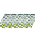 Framing Nails 3 Inch 0.131 Gauge 21 Degree Full Round Head Smooth Shank Plastic Strip Bright Basic Finish 1000 Count For Wood Framing And Construction Pro Grade Heavy Duty Compatible With NR83A5 NR83A5S NR90AES1 in a plastic strip arrangement