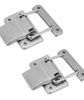 Heavy Duty 1.6 Inch Spring Loaded Toggle Latch Stainless Steel Cabinet Hasp Super Durable And Rust Proof Hardware Perfect For Trunk Box Shop Door, pair