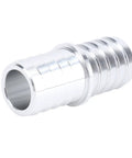 Side view of a Three Quarters Inch Hose Barb Splice Coupler Aluminum Alloy Radiator Intercooler Repair Fitting Vacuum Line Adapter.