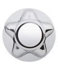 Top view of a Four Pack 7 Inch Chrome Center Hub Caps For Ford F 150 1997 2003 And Expedition 1997 2002 Fits 14mm Lug Nuts Only