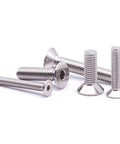 Beefy Flat Head Socket Cap Screws M6 x 12mm Countersunk, DIN7991, 304 Stainless Steel 18-8, Allen Hex Drive, 25 Pack