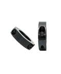 Double Split Shaft Collar Set Screw Style For Precise Axle Retention Inner Diameter 4 To 80mm Heavy Duty Clamp, side and top view
