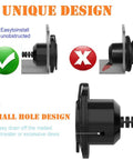 No Sweat Waterproof Rv Shore Power Inlet With Integrated 16 Inch Extension Cord 15 Amp 125 Volt Ac Port receptacle box side view design.