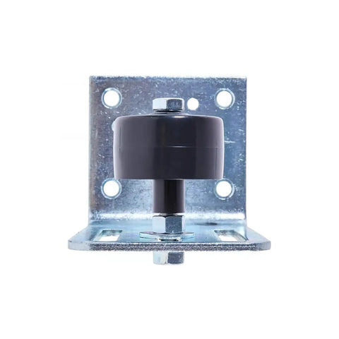 Front view of Heavy Duty Stay Roller With Adjustable Side Mount Pack Of 2 Galvanized Steel Construction For Durable Door Hardware