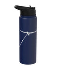 Winch Tow Glider Takeoff Vibe Stainless Steel Insulated Water Bottle For Sailplane Pilots And Glider Fans, blue bottle