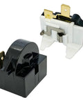 Refrigerator Starter PTC Start Relay 4.7 Ohm 1 Pin With 6750C0005P Overload Protector Replacement for LG and Vissani