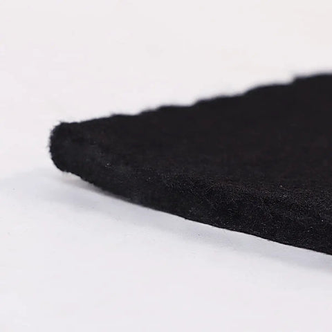 Close-up of edge of Carbon Fiber Welding Blanket 6mm Thick High Temp 4x6 Feet Heavy Duty Heat Shield 1800F for torch soldering.